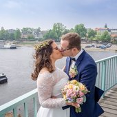 Hochzeitsfotografie Dresden Brautpaar Blaues Wunder-001