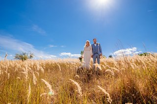Hochzeitsfotos Dresden und Sachsen Brautpaar im Feld.jpg